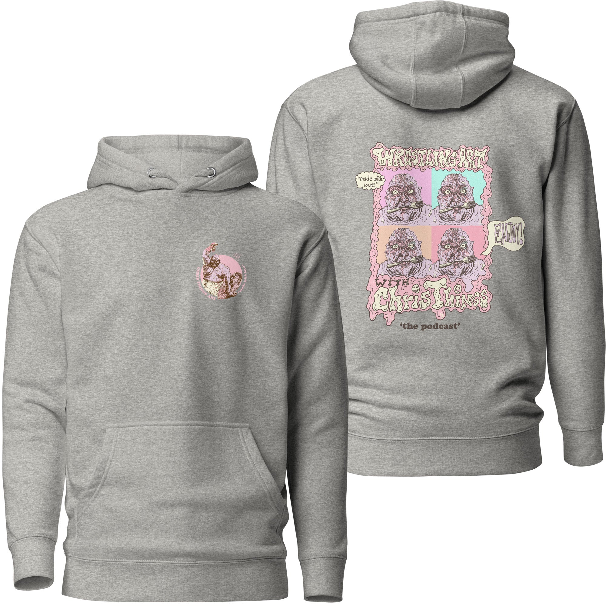 Wrestling Art with Chris Things Premium Deluxe Pullover Hoodie