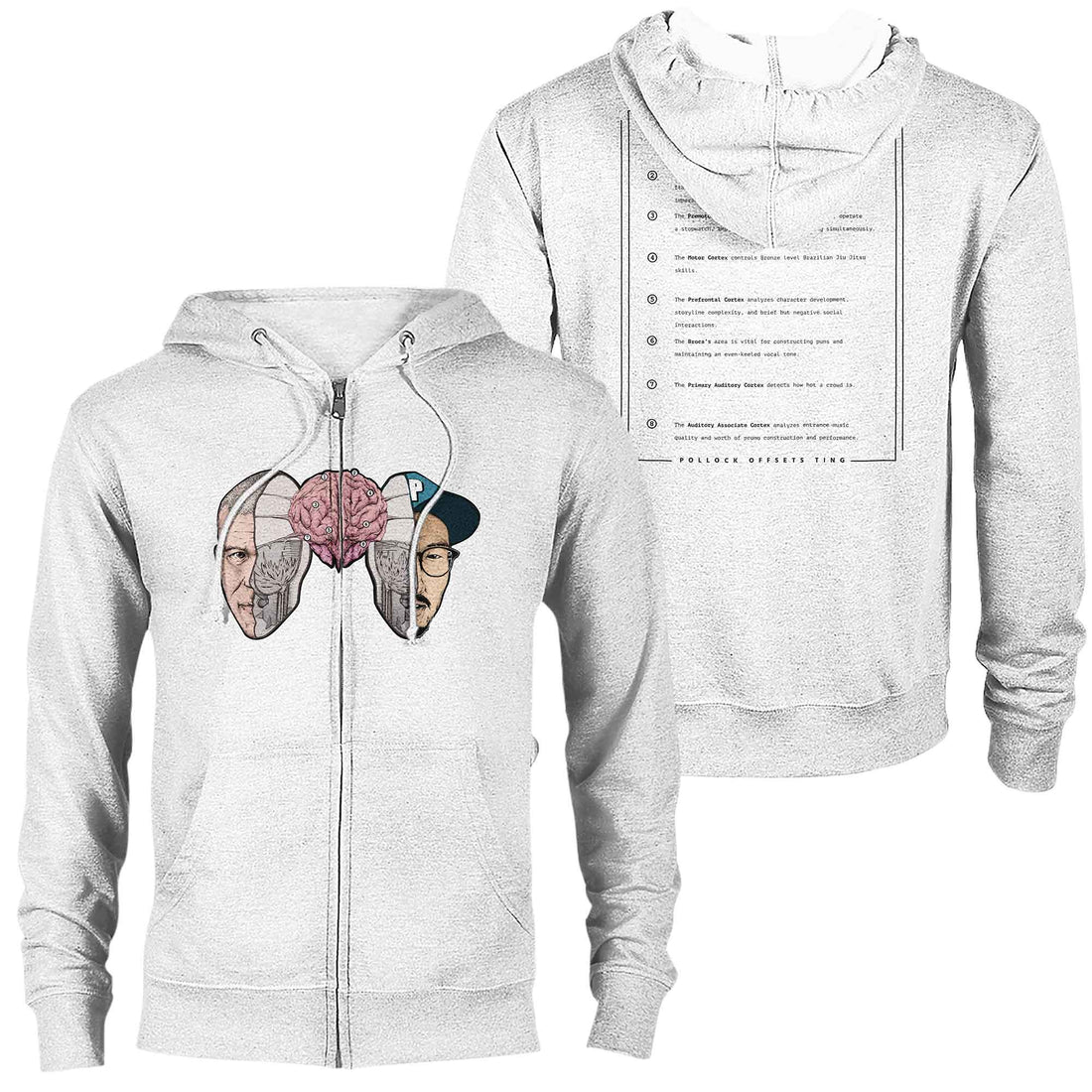 POLLOCK OFFSETS TING Deluxe Zip Hoodie
